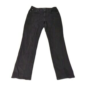 LRL Ralph Lauren Jeans Co LRL Women's Classic Straight Denim Pants Black Size 10